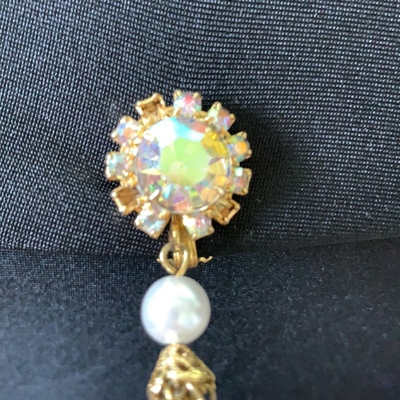 Gold Chandelier Earrings - Picture 3 of 3